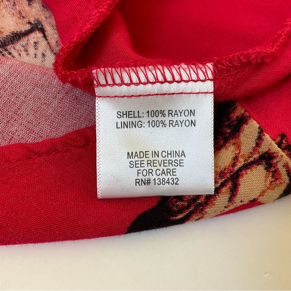 ModCloth Red Cat Print Fit & Flare Dress S - Picture 15 of 16